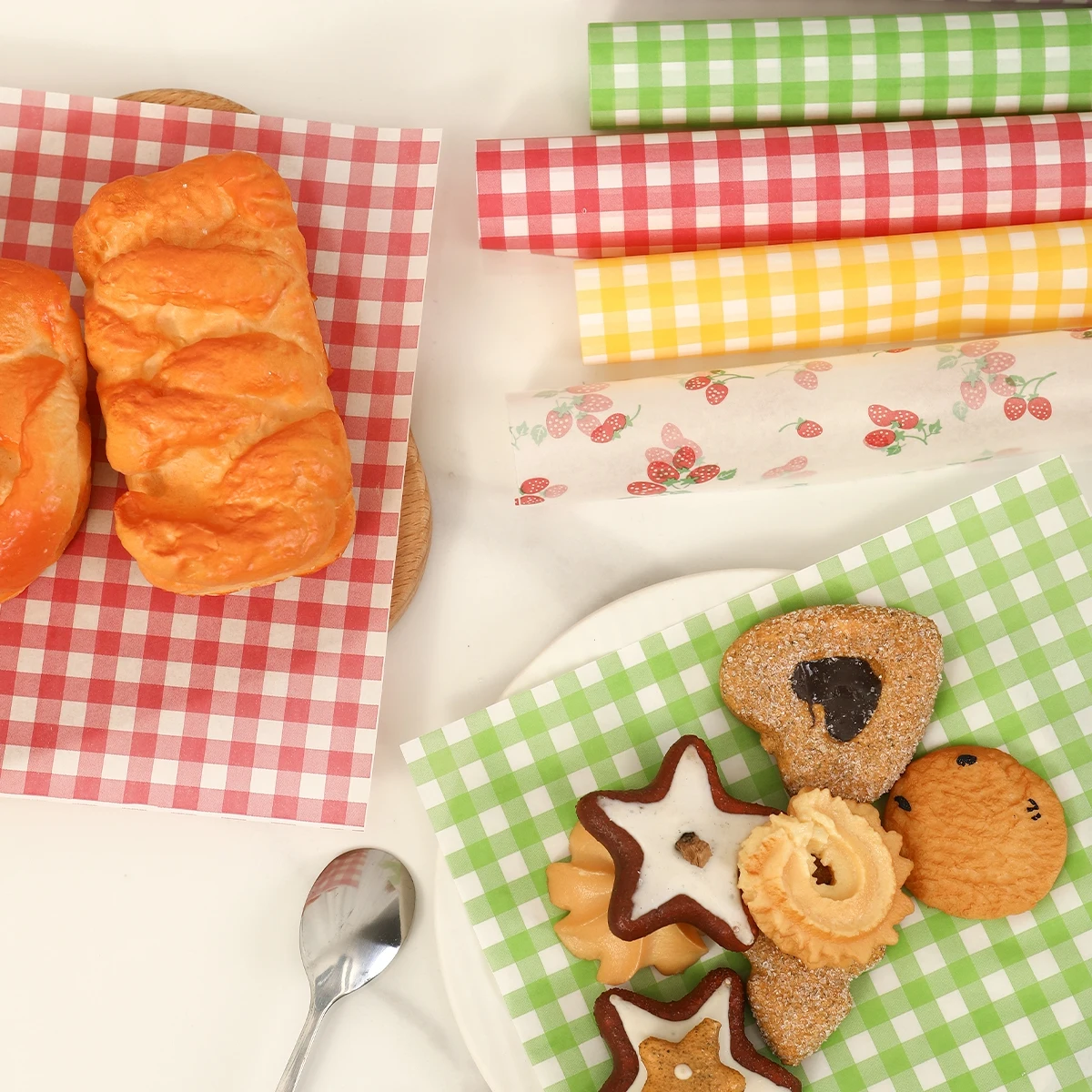 Kitchen Gadgets For Gifts - 50 ชิ้น Oilproof กระดาษห่อสําหรับขนมปังแซนวิชเบอร์เกอร์ Fries, กระดาษขี้ผึ้งเกรดอาหารเบเกอรี่เครื่องมือ
