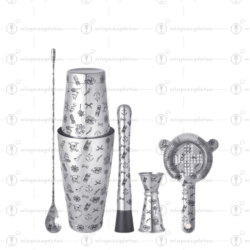 Stainless Steel Strainer - ที่กรองน้ำแข็งสแตนเลสขัดเงา, ที่กรองน้ำแข็งสำหรับบาร์ค็อกเทล, ชุดแยกน้ำแข็งสำหรับบาร์เทนเดอร์