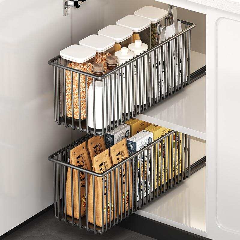 Kitchen Room Gadgets - GHQ ชุดกล่องเก็บผลไม้พลาสติกอะคริลิกแบบซ้อนกันได้ 6 ชิ้น สำหรับตู้เย็น ตู้เก็บของ
