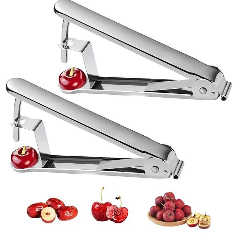 Kitchen Home Gadgets - เครื่องมือเอาเมล็ดอเนกประสงค์สำหรับเชอร์รี่ ฮอว์ธอร์น อินทผลัม มะกอก อุปกรณ์เอาเมล็ดที่สร้างสรรค์ ขนาดเล็ก