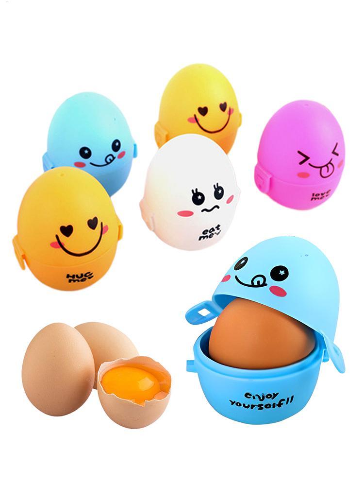 Kitchen Room Gadgets - กล่องใส่ไข่การ์ตูน กล่องเก็บของแบบพกพา ฝาครอบป้องกันไข่ อุปกรณ์ครัว กันกระแทก กันรั่ว
