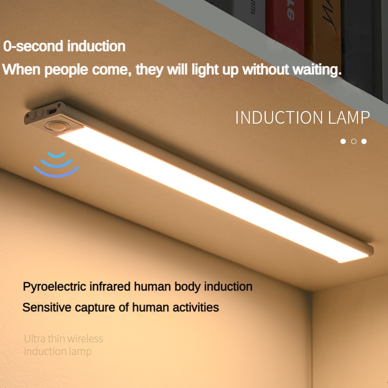 Kitchen Gadgets Cabinet - ไฟ LED ตู้เสื้อผ้าแบบมัลติฟังก์ชั่น ชาร์จผ่าน USB พร้อมเซ็นเซอร์ตรวจจับความเคลื่อนไหว