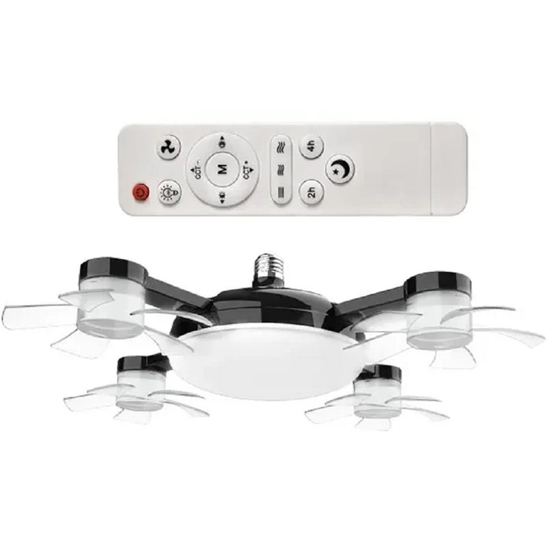 Kitchen Room Gadgets - 【อุปกรณ์ครัว】พัดลมเพดานพร้อมไฟ 60W 2-in-1 ดีไซน์โดรน พร้อมรีโมทคอนโทรล สำหรับห้องนั่งเล่น