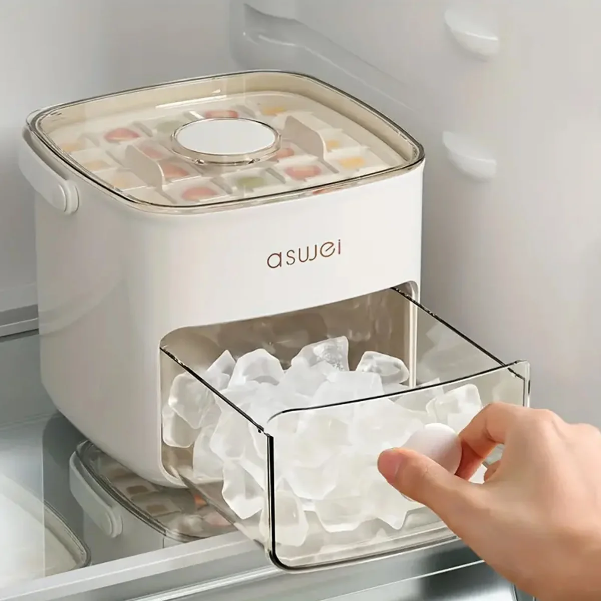 Kitchen Gadgets Essential - เครื่องทําน้ําแข็งขนาดใหญ่พิเศษ 48 ก้อนพร้อม Easy Glide -