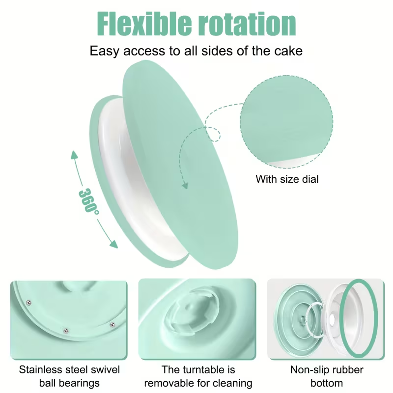ชุดตกแต่งเค้ก 100 ชิ้น, ชุดอุป - Cake Decorating Turntable บทวิจารณ์และราคา