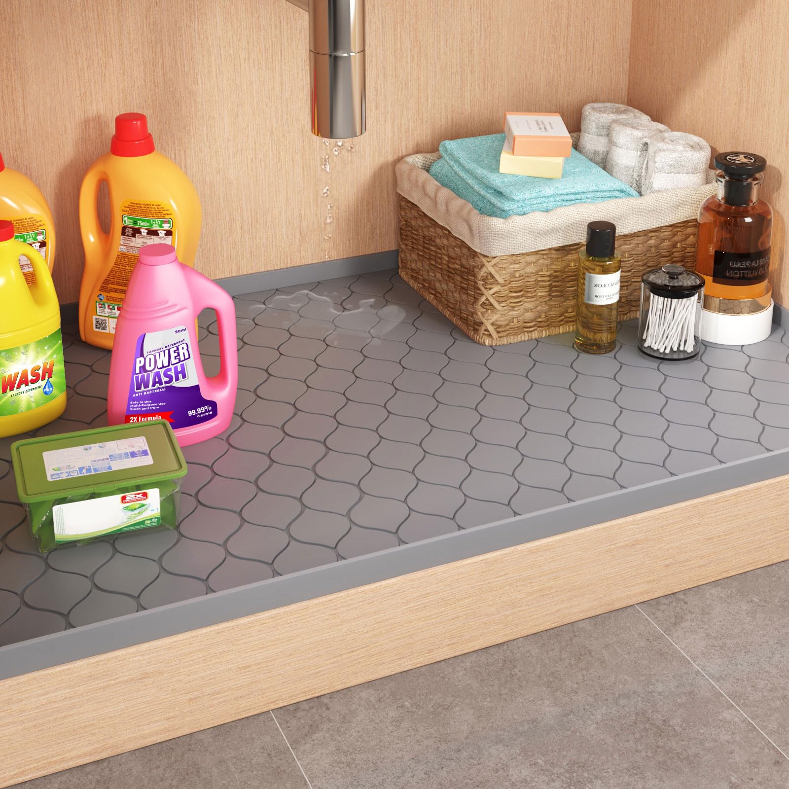 แผ่นรองซิลิโคนใต้ซิงค์ อุปกรณ์ - Kitchen Gadgets Essential บทวิจารณ์และราคา