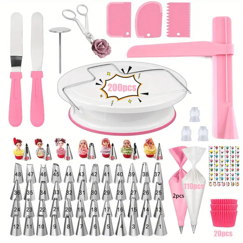 200 ชิ้น Ultimate เค้ก Turntab - Cake Decorating Turntable บทวิจารณ์และราคา