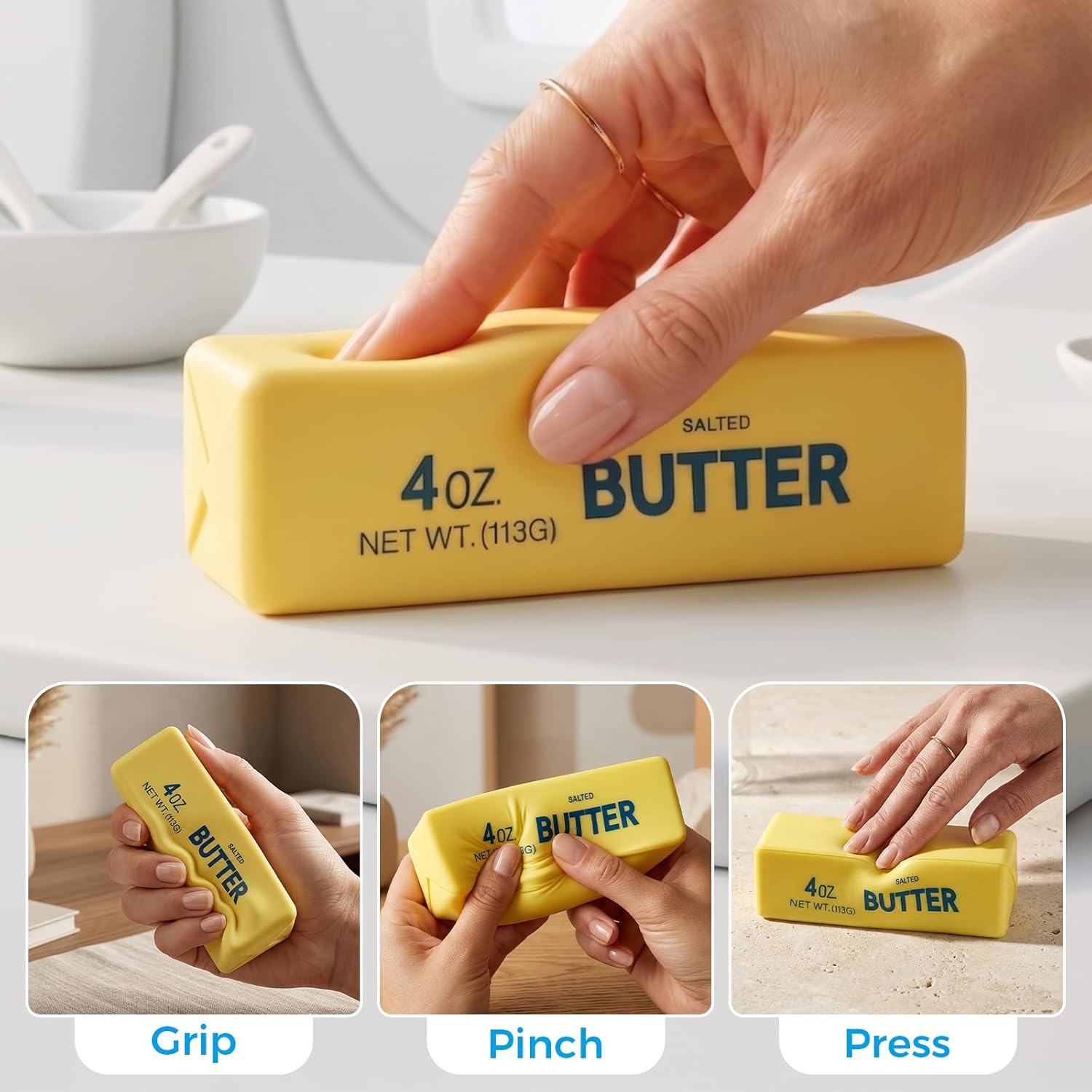 แท่งบัตเตอร์ซิลิโคนบีบเล่น ลดค - Kitchen Room Gadgets บทวิจารณ์และราคา