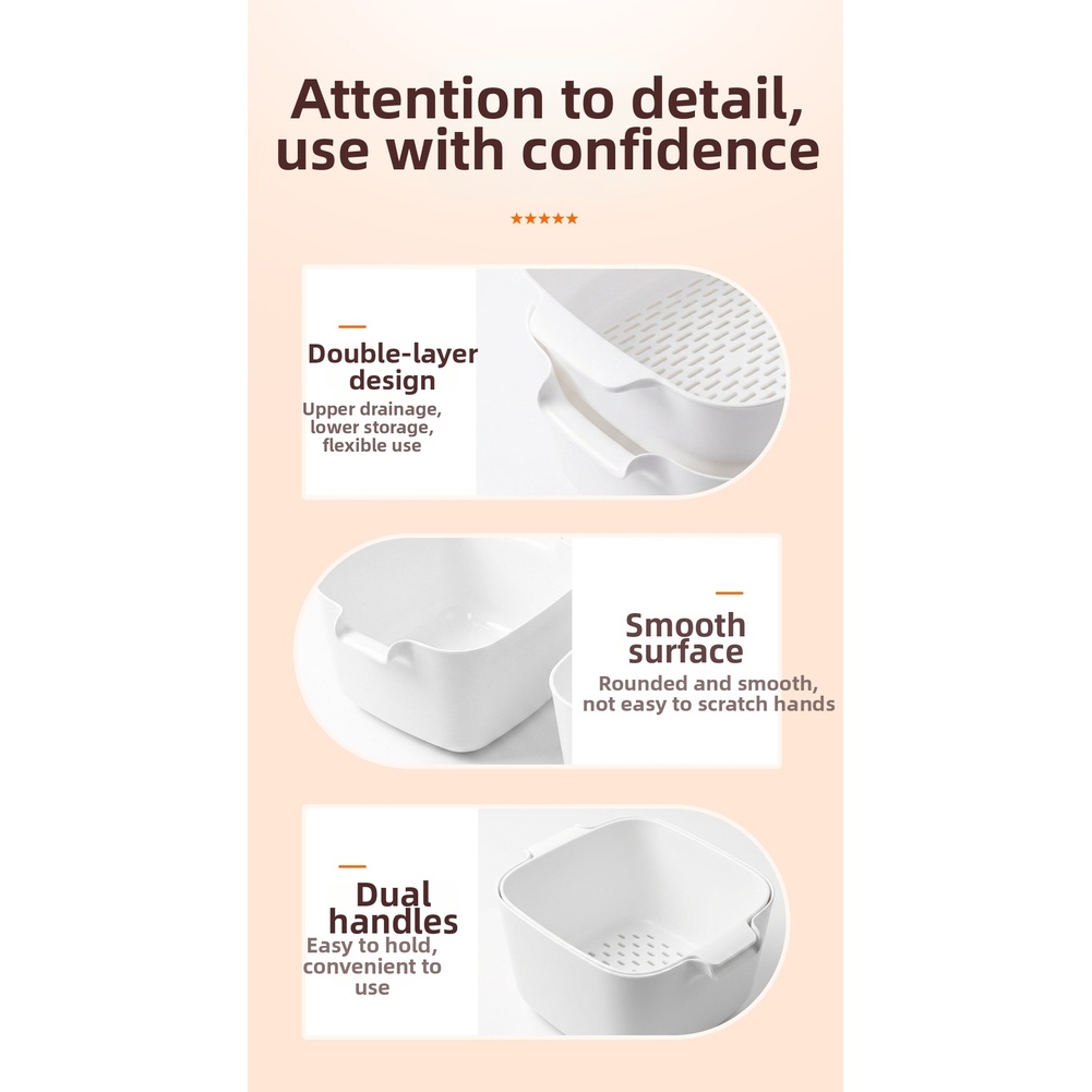 ตะกร้ากรองสองชั้นสำหรับอาหาร เ - Kitchen Home Gadgets บทวิจารณ์และราคา