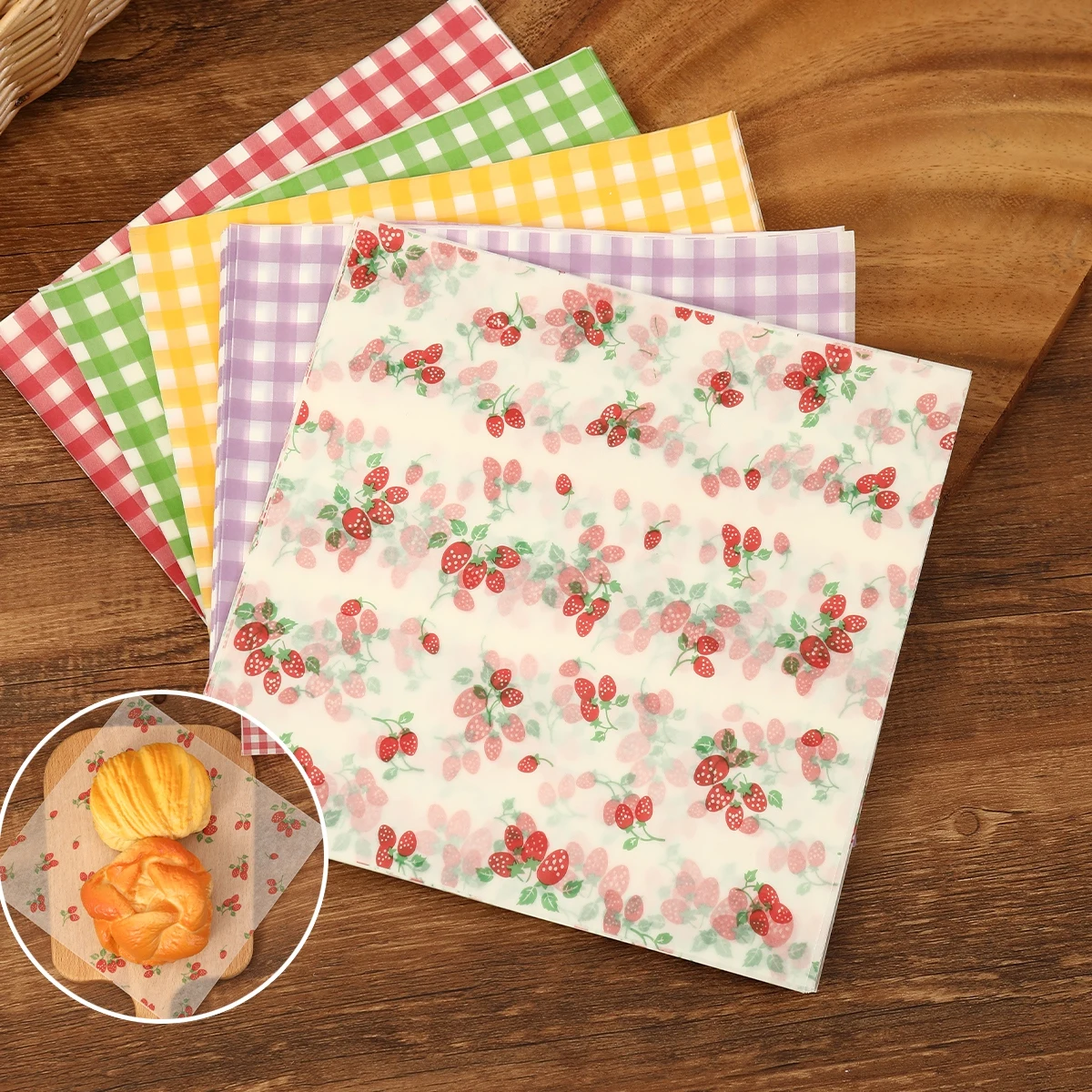 50 ชิ้น Oilproof กระดาษห่อสําห - Kitchen Gadgets For Gifts บทวิจารณ์และราคา