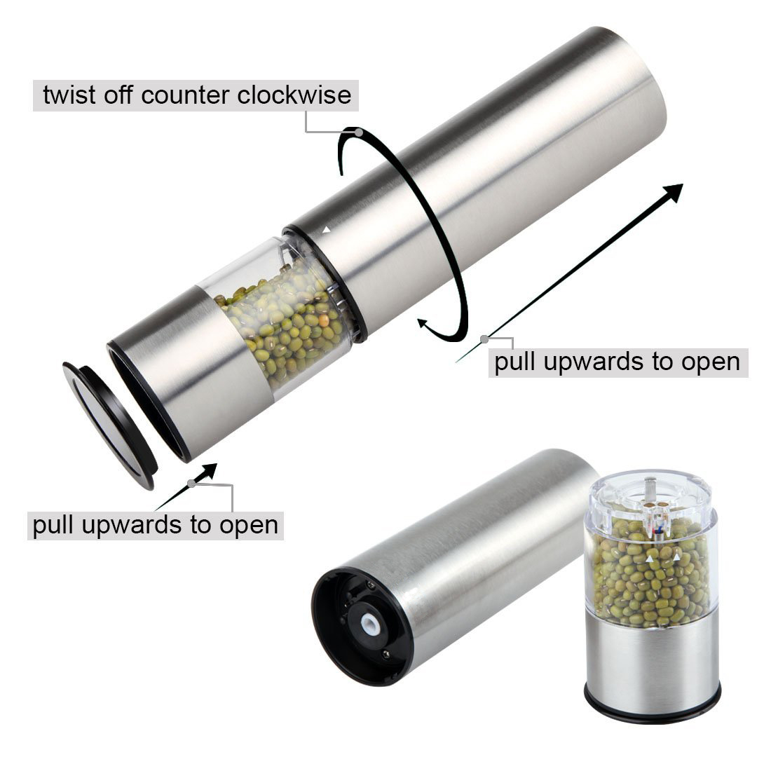 เครื่องบดเกลือและพริกไทยไฟฟ้า  - Kitchen Gadgets For Gifts บทวิจารณ์และราคา
