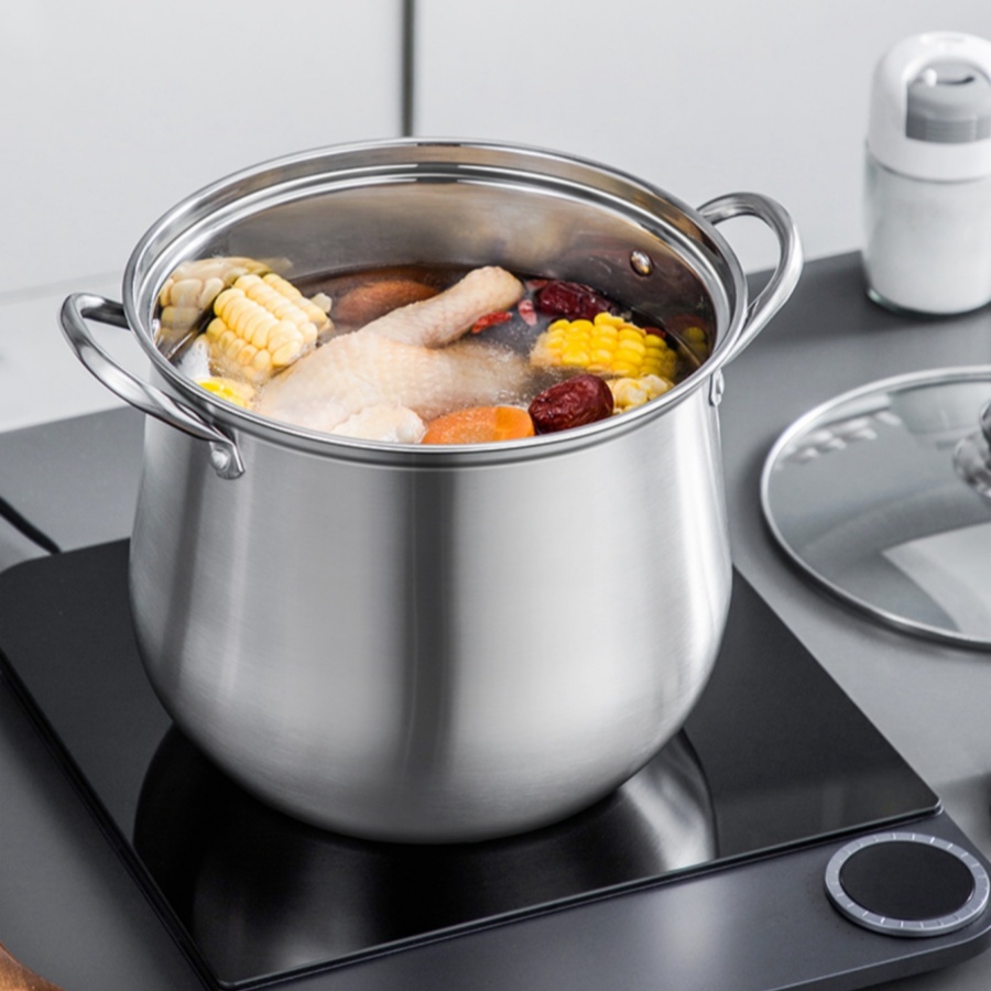 หม้อสต๊อกสแตนเลสขนาดใหญ่ 1 ชิ้ - Kitchen Gadgets Essential บทวิจารณ์และราคา