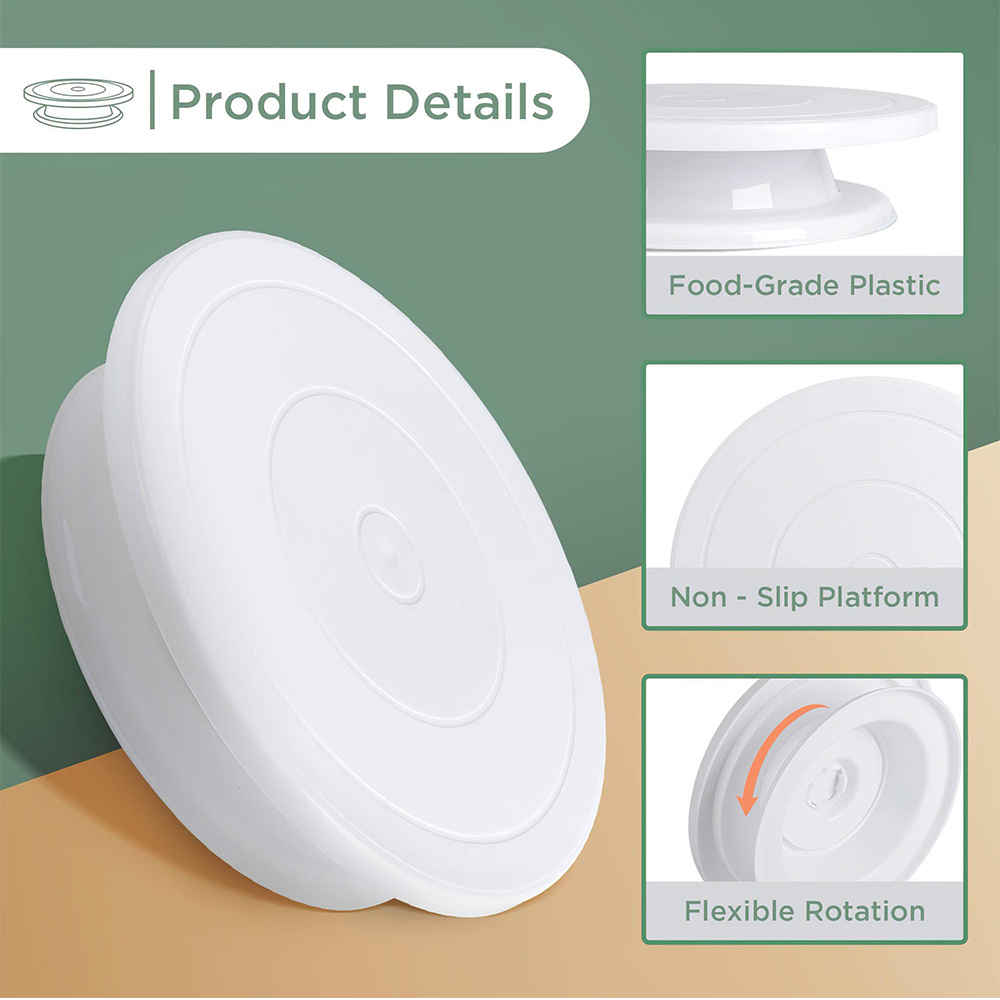 เค้กพลาสติก Turntable ครัวเบเก - Cake Decorating Turntable บทวิจารณ์และราคา