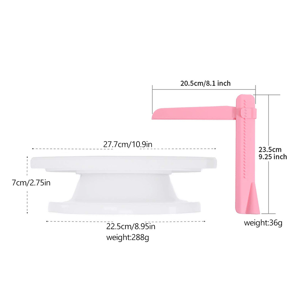 เค้กพลาสติก Turntable ครัวเบเก - Cake Decorating Turntable บทวิจารณ์และราคา