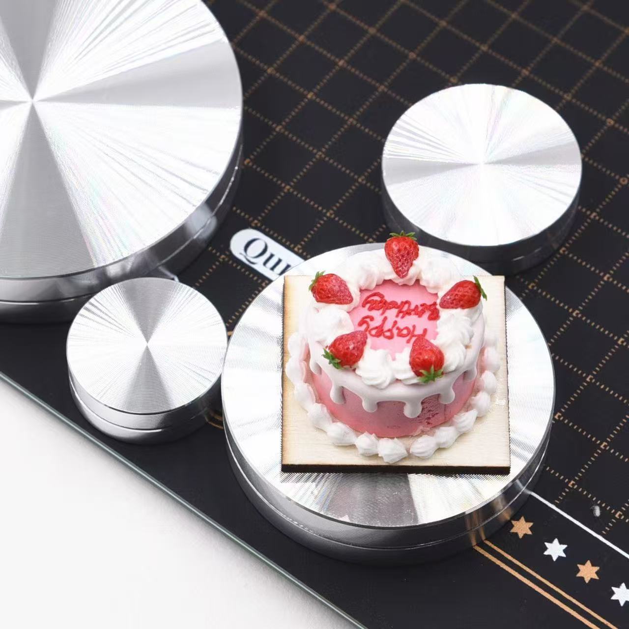 แท่นหมุนอลูมิเนียมขนาดเล็กสำหร - Cake Decorating Turntable บทวิจารณ์และราคา