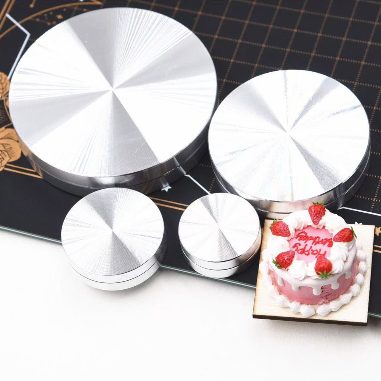 แท่นหมุนอลูมิเนียมขนาดเล็กสำหร - Cake Decorating Turntable บทวิจารณ์และราคา