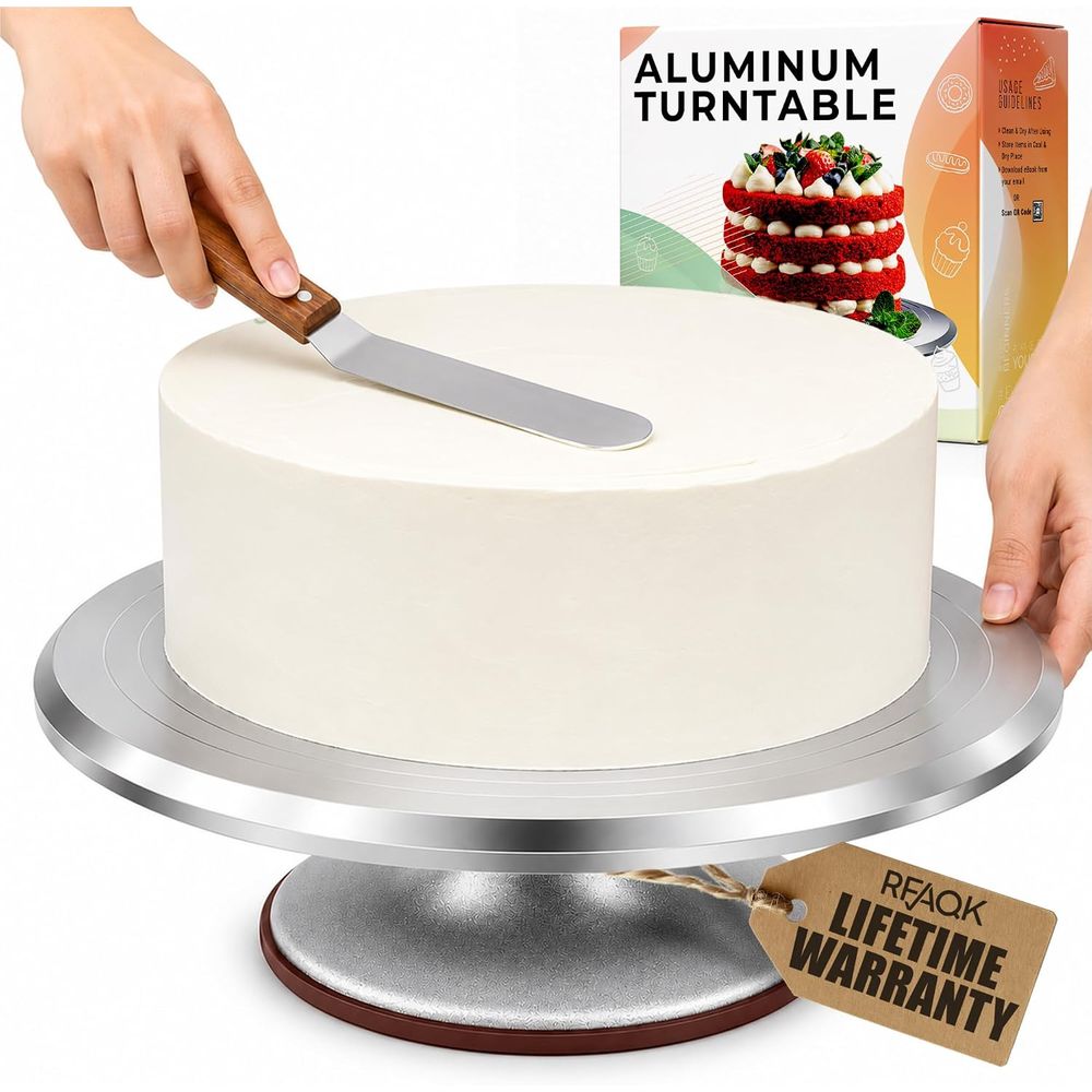 ฐานหมุนเค้กอัลลอยขนาด 12 นิ้ว  - Cake Decorating Turntable บทวิจารณ์และราคา