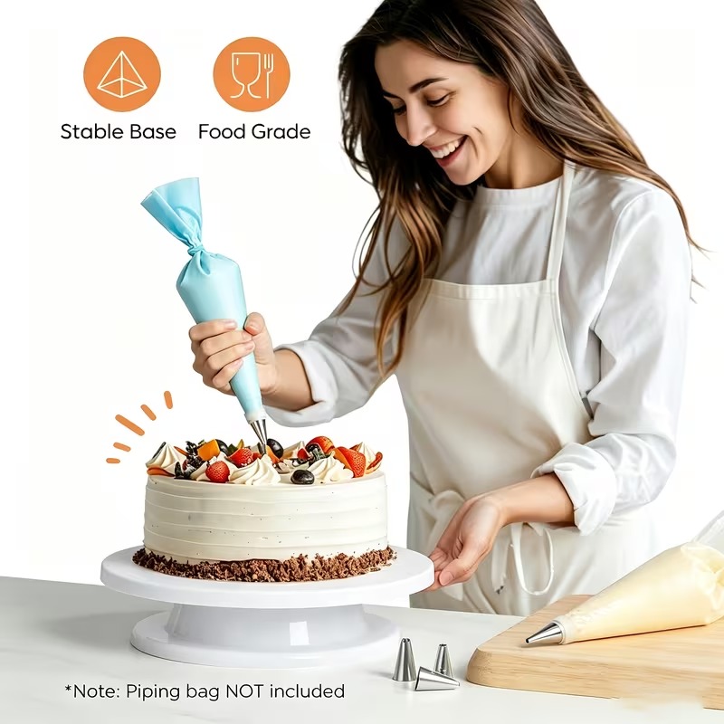 แท่นหมุนเค้กหรือแท่นวางเค้กแบบ - Cake Decorating Turntable บทวิจารณ์และราคา